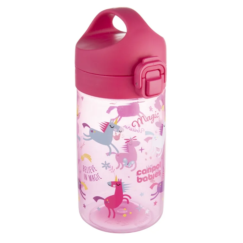 Canpol babies Bidon na wodę dla dzieci od 2,5 r.ż Junior 400 ml różowy