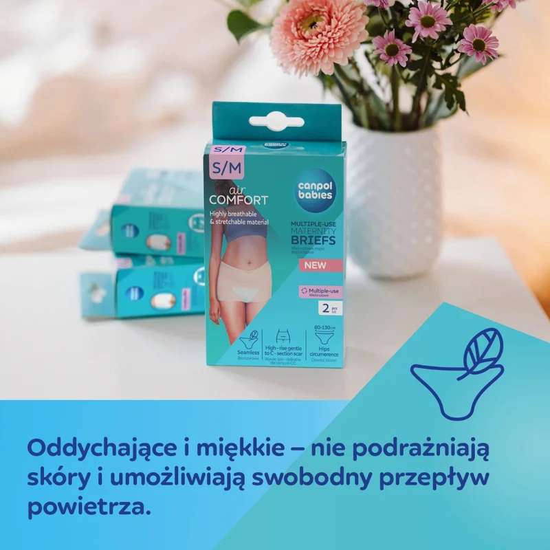 Canpol babies wielorazowe majtki poporodowe S/M, 2 szt.