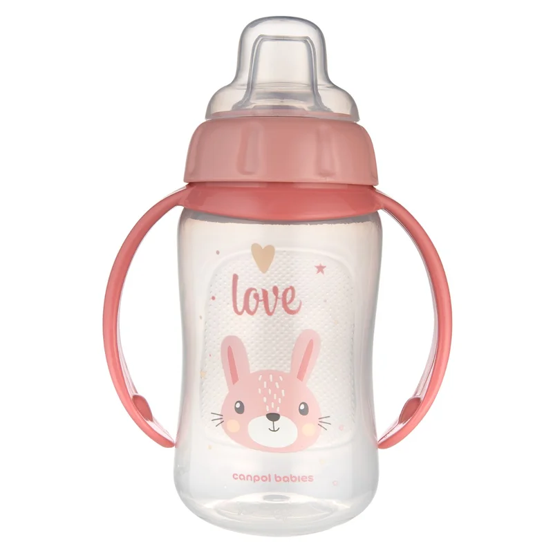 Canpol babies Kubek treningowy z miękkim ustnikiem 320ml CUTE ANIMALS