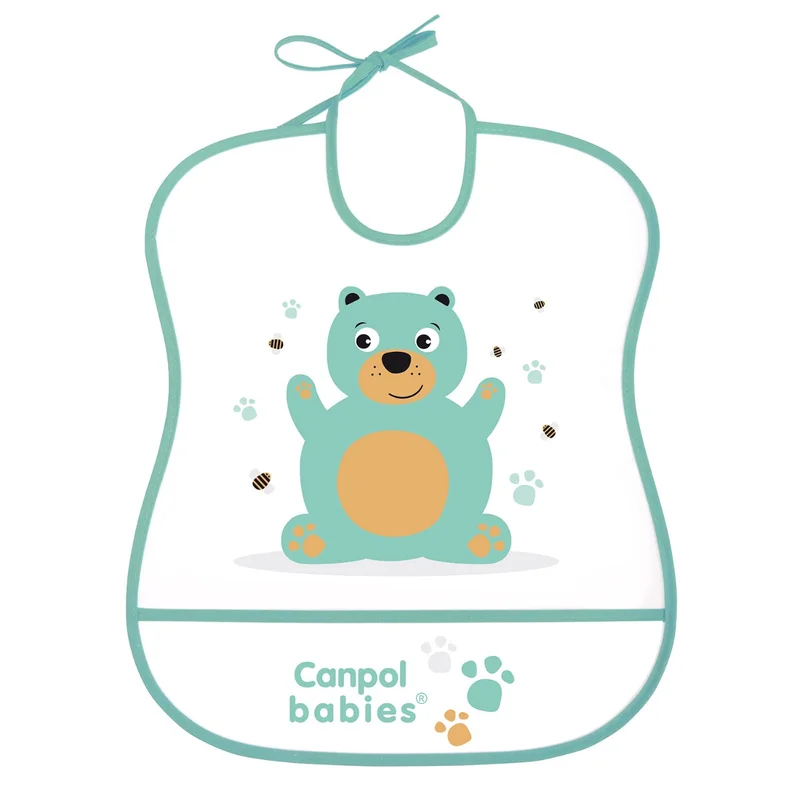Śliniak Canpol babies zmywalny miękki CUTE ANIMALS