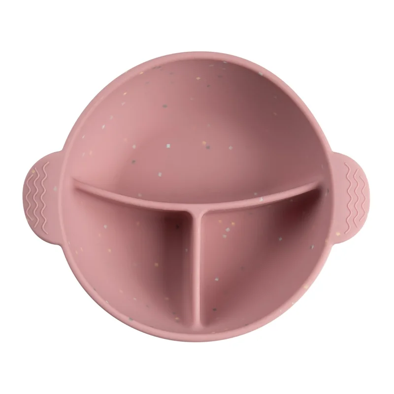 Miska silikonowa Canpol babies z 3 przegródkami i przyssawką 360 ml DOTS