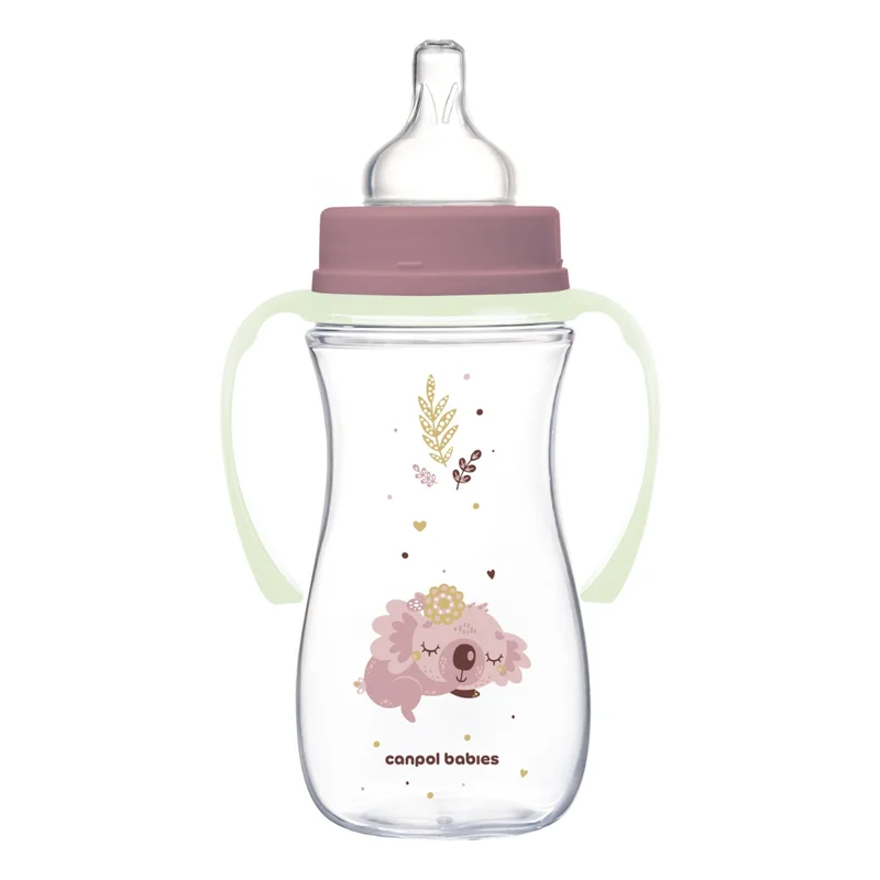 Canpol babies butelka szeroka antykolkowa ze świecącymi uchwytami PP EasyStart 300ml Sleepy Koala