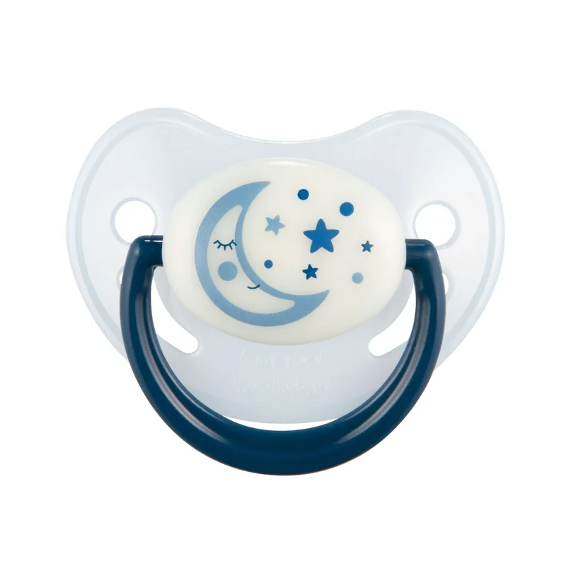 Canpol babies smoczek uspokajający silikon 0-6m anatomiczny NIGHT DREAMS niebieski