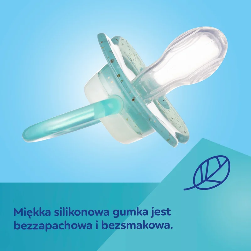 Canpol babies Smoczek uspokajający silikonowy symetryczny 0-6m NightGlow 2szt róż​