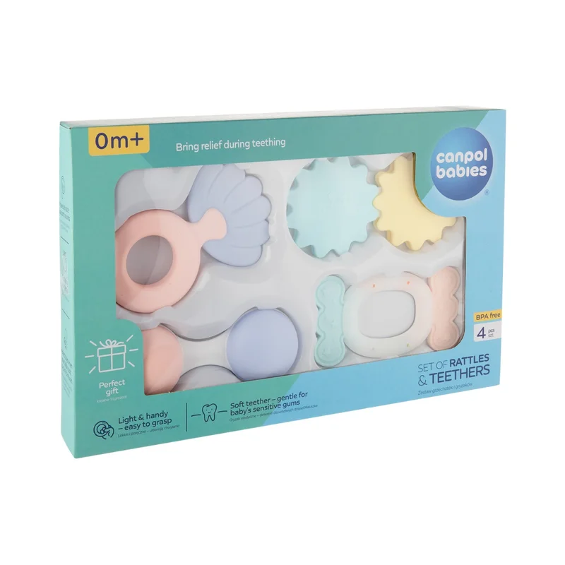 Canpol babies zestaw pierwszych grzechotek PASTEL