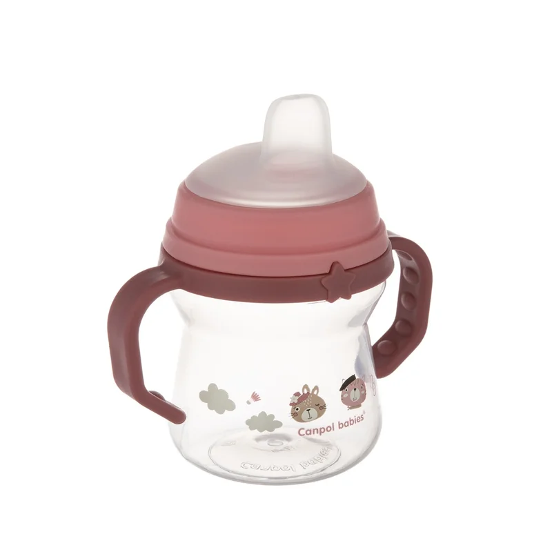 Canpol babies kubek z silikonowym ustnikiem FirstCup 150ml BONJOUR PARIS