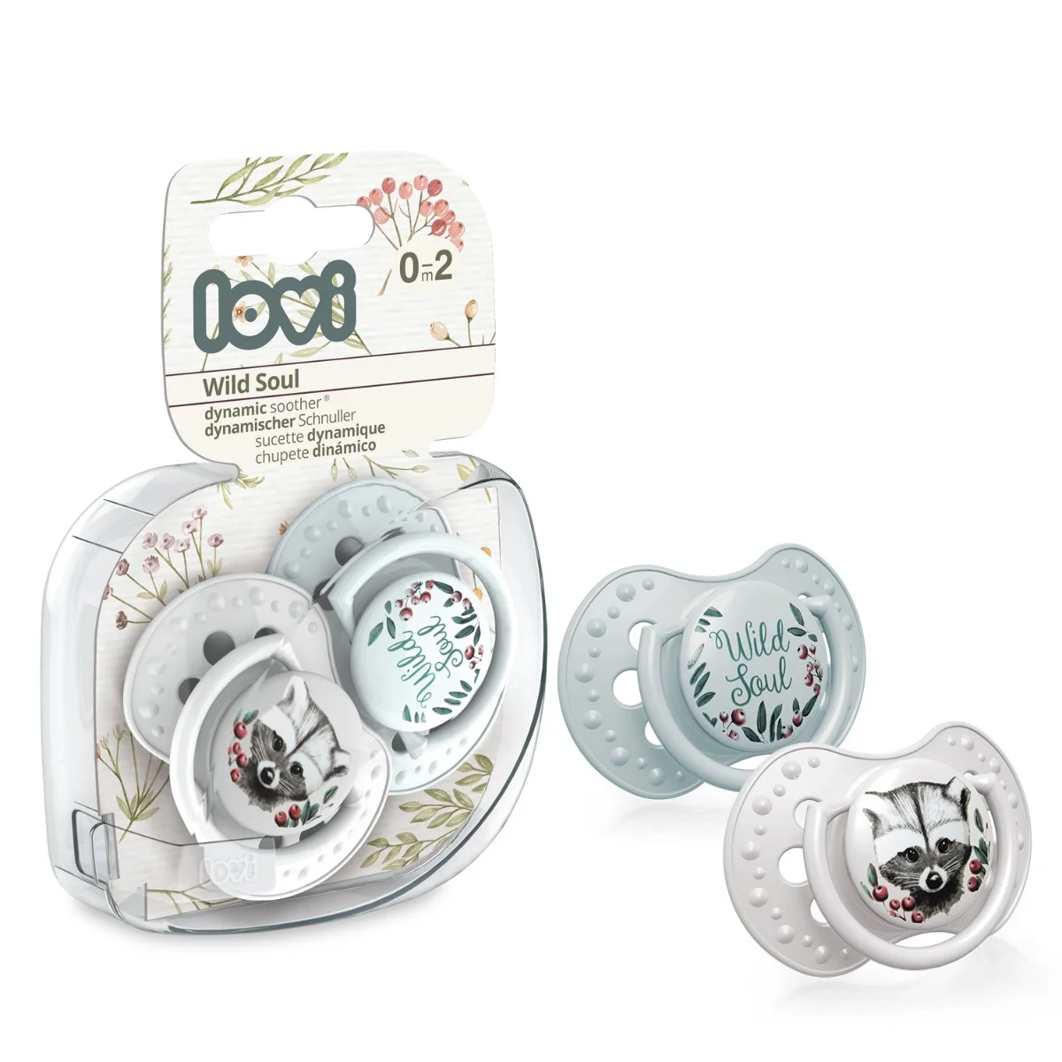 Smoczek silikonowy dynamiczny LOVI 0-2 m 2 szt. Wild Soul Boy