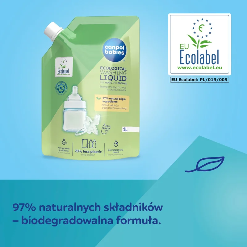 Canpol babies Ekologiczny płyn do mycia butelek i smoczków 1000 ml​