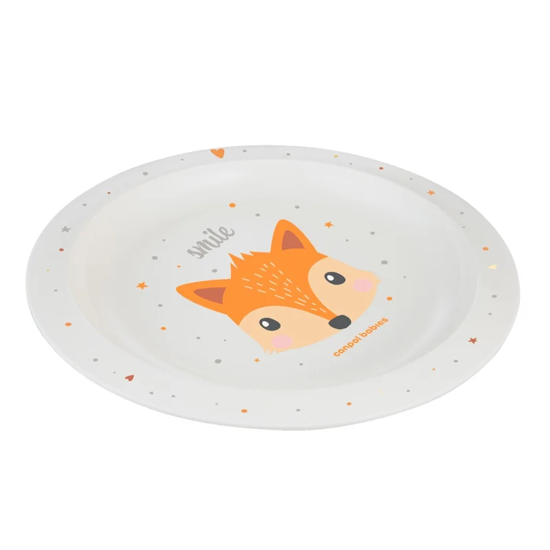 Canpol babies Talerz plastikowy dla dziecka CUTE ANIMALS