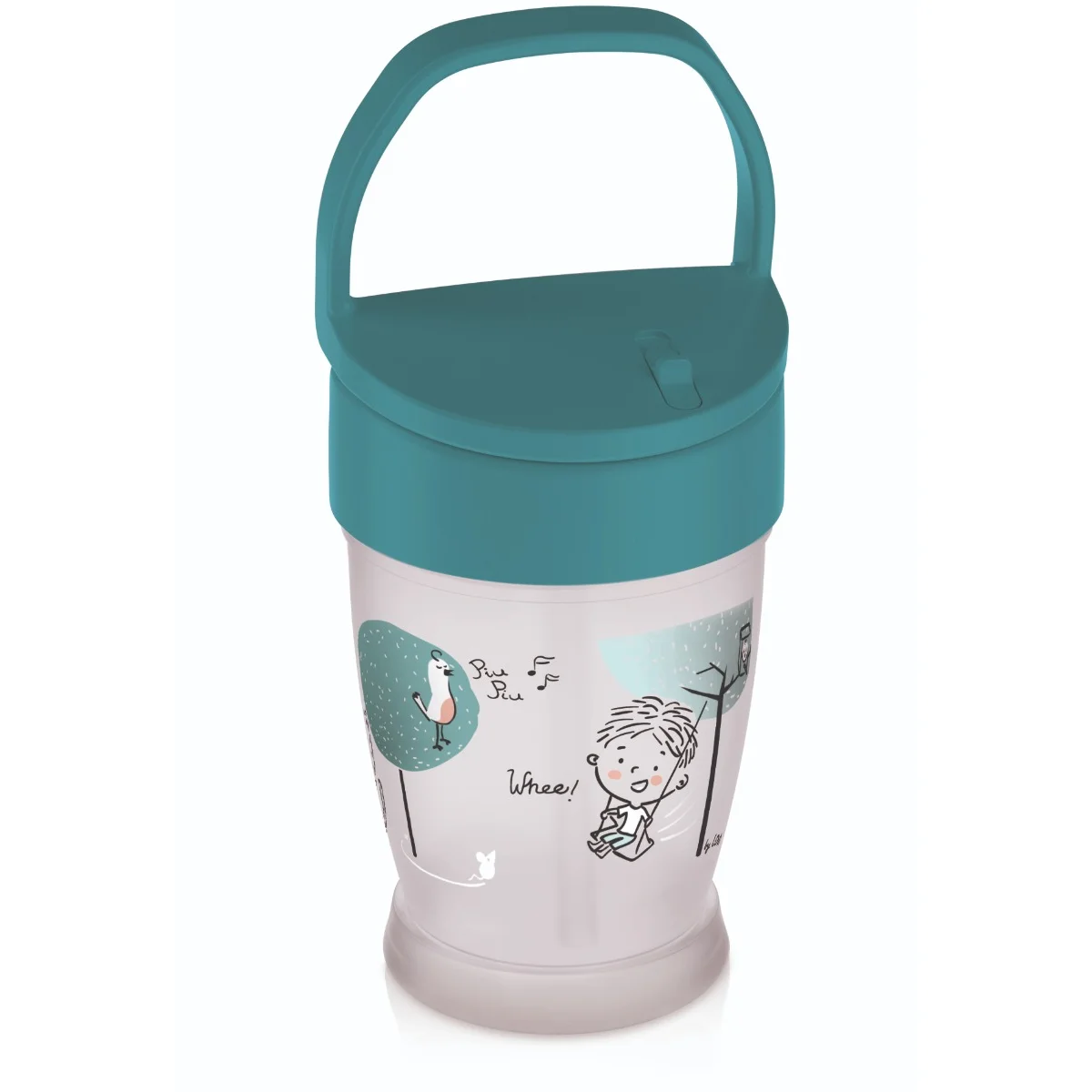 Kubek ze słomką LOVI Freestyle 250 ml Lovely Boy