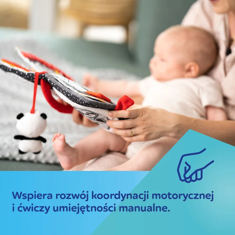 Canpol babies sensoryczna książeczka manipulacyjna BabiesBoo PANDA