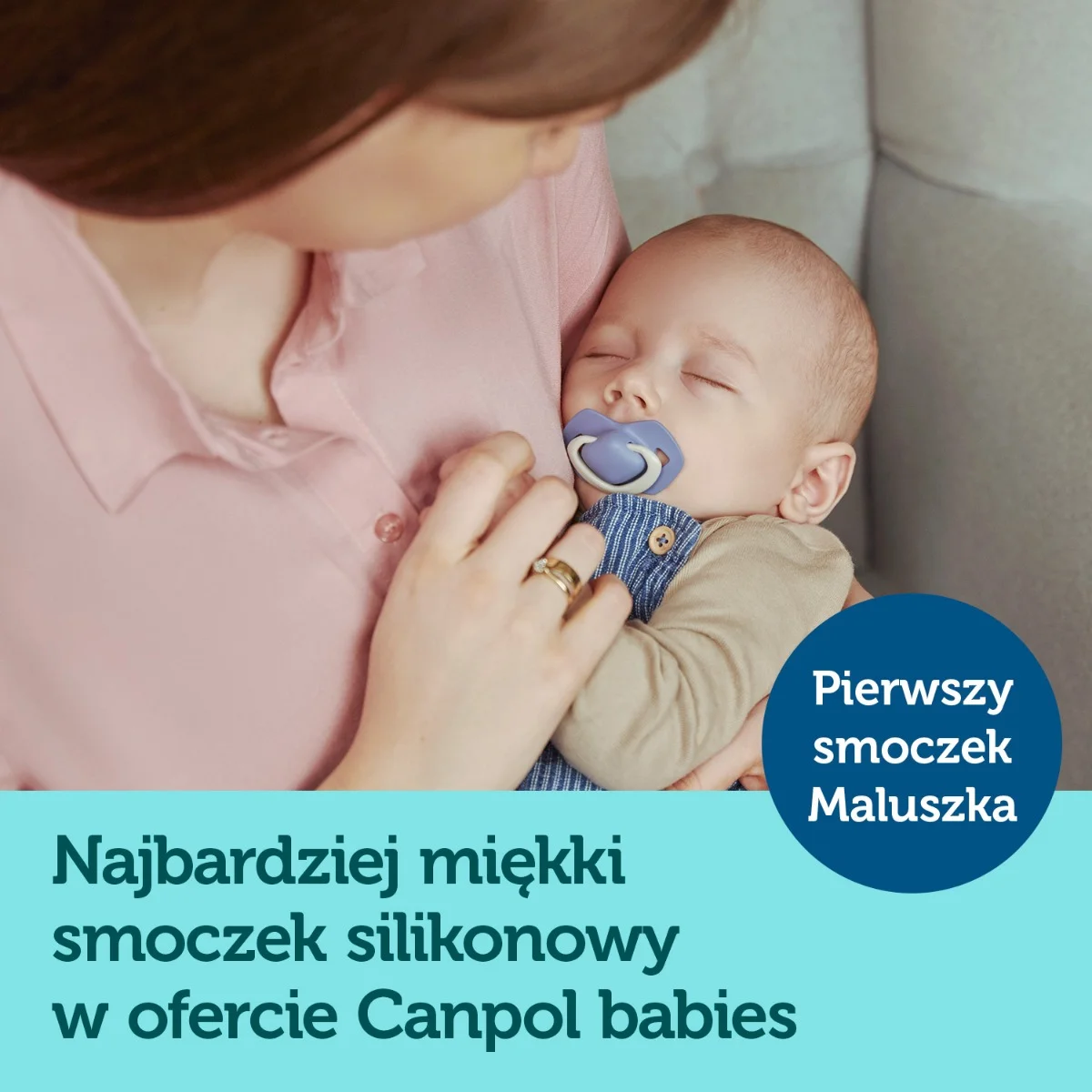 Canpol babies Smoczek silikonowy Light touch 18m+ symetryczny PURE COLOR 2 szt.