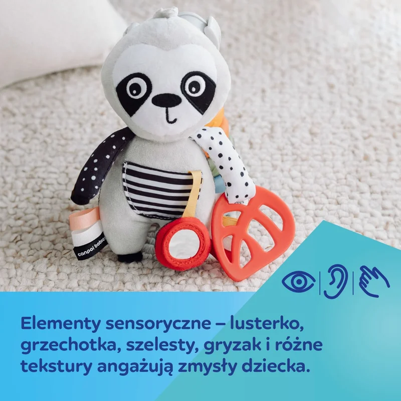 Canpol babies interaktywna sensoryczna zabawka BabiesBoo LENIWIEC