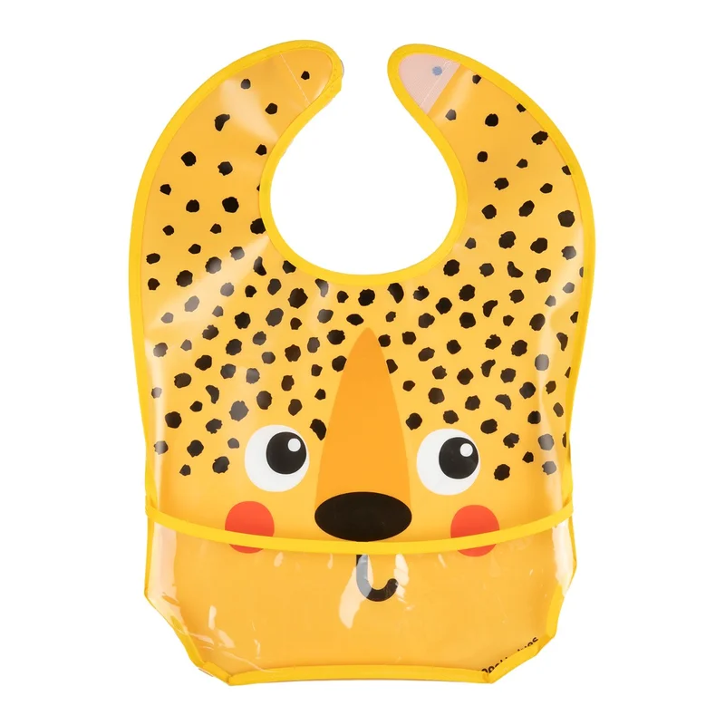 Canpol babies Śliniak zmywalny z kieszenią BabiesBoo gepard