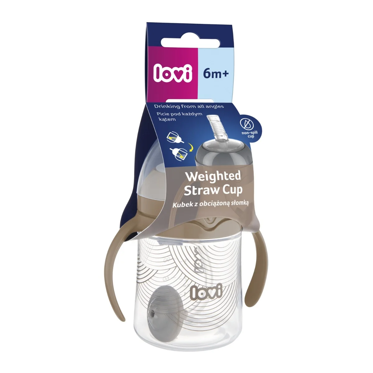 Erste Tasse mit gewichtetem Strohhalm LOVI 150 ml Harmony