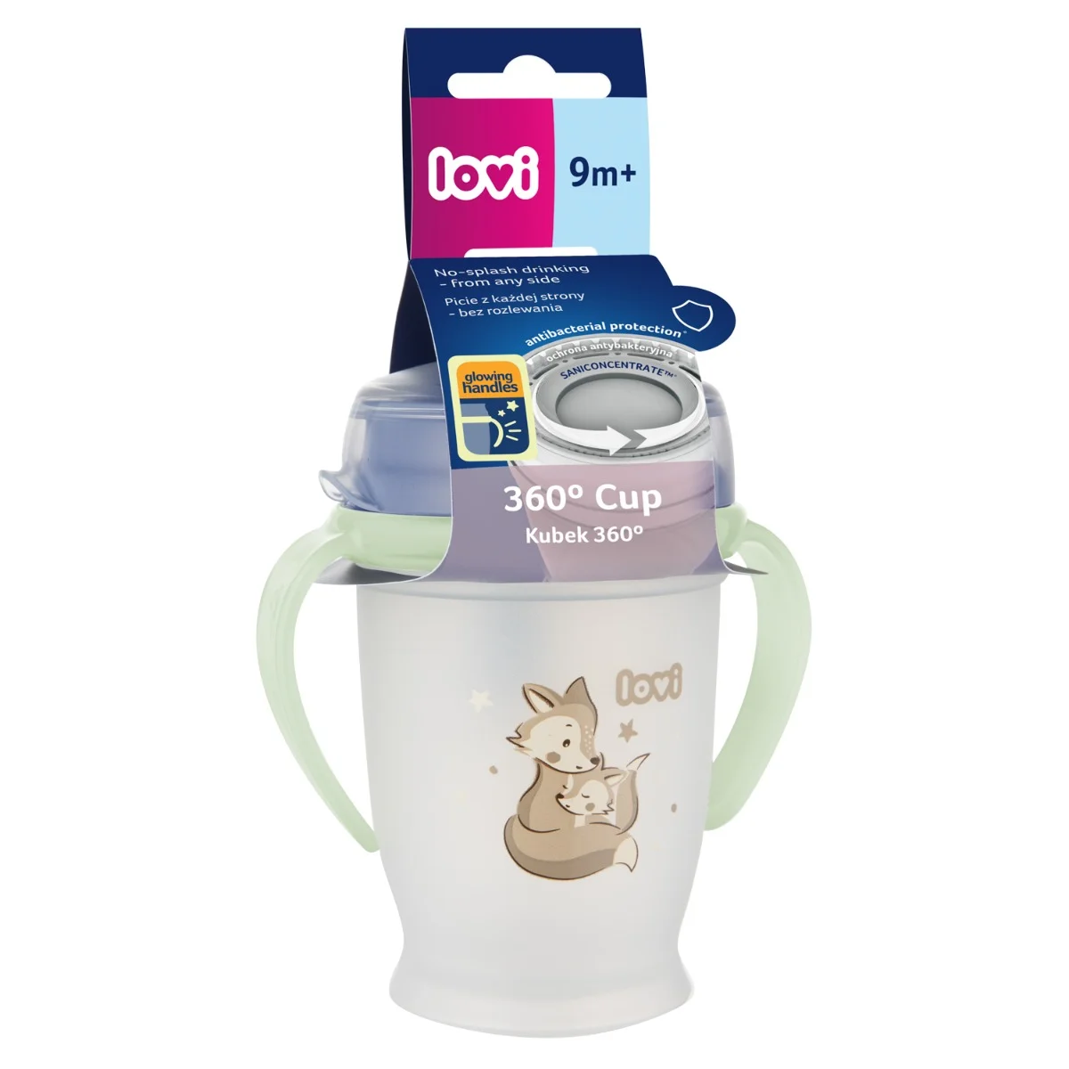 Kubek 360° LOVI 250 ml Night&Day Fox