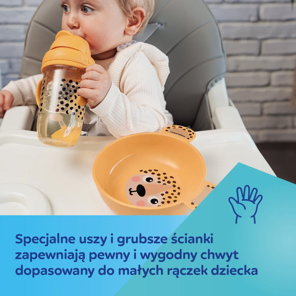 Canpol babies Miseczka z uszami 400 ml BabiesBoo żółta