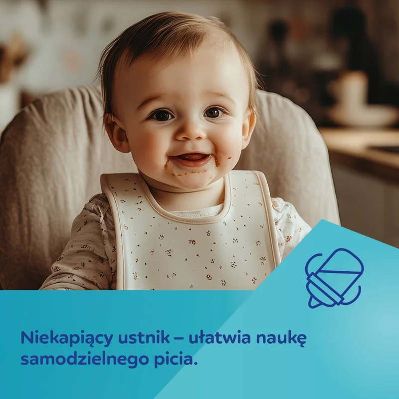 Canpol babies kubek z silikonowym ustnikiem FirstCup 150ml BONJOUR PARIS