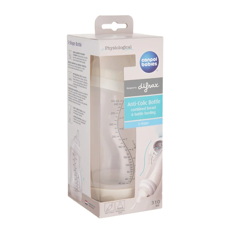 Canpol babies Butelka antykolkowa S-shape szeroka PP 310 ml