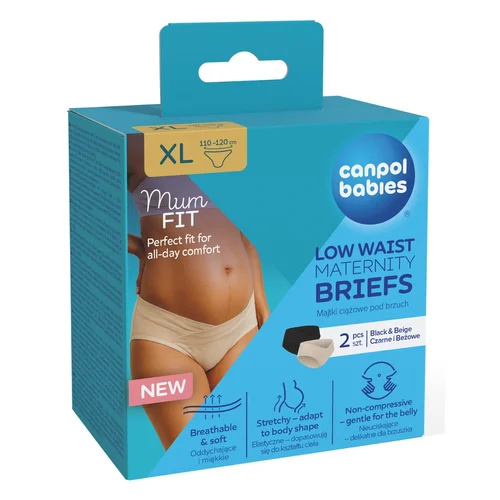 Canpol babies Majtki ciążowe pod brzuch MumFIT rozmiar XL 2 szt.