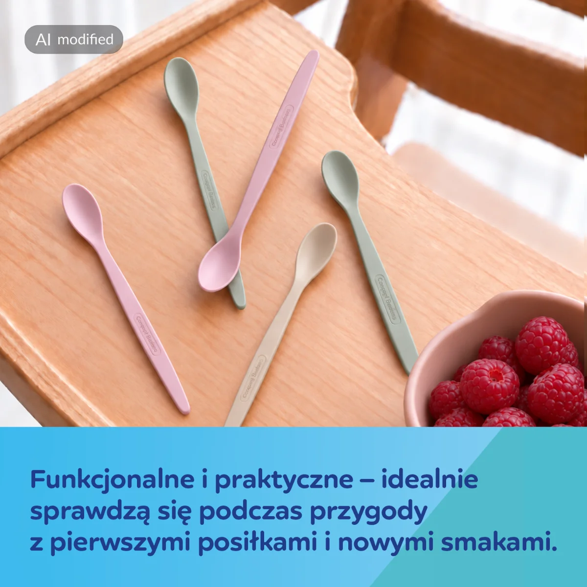 Canpol babies zestaw pierwszych łyżeczek do karmienia 5 szt. chłopiec​