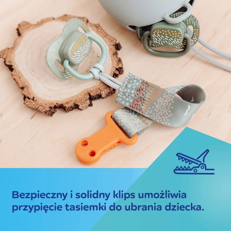 Canpol babies Tasiemka do smoczka uspokajającego MOUNTAINS żółta