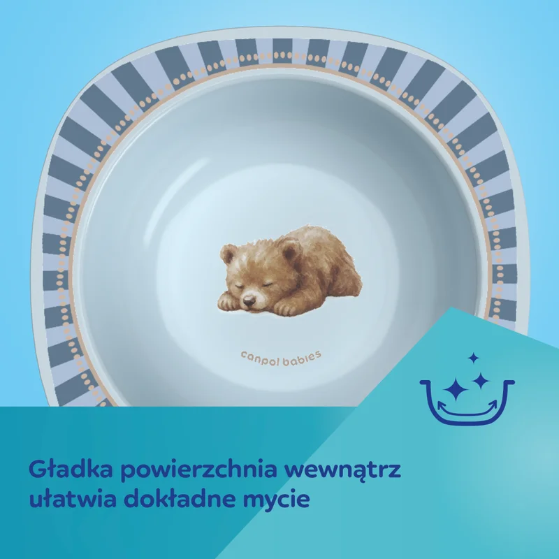 Canpol babies Pierwsza miseczka z przyssawką 300 ml Woodland różowa
