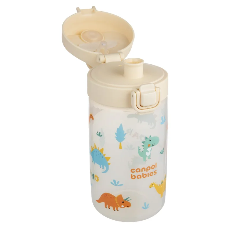 Canpol babies Bidon na wodę dla dzieci od 2,5 r.ż Junior 400 ml beżowy