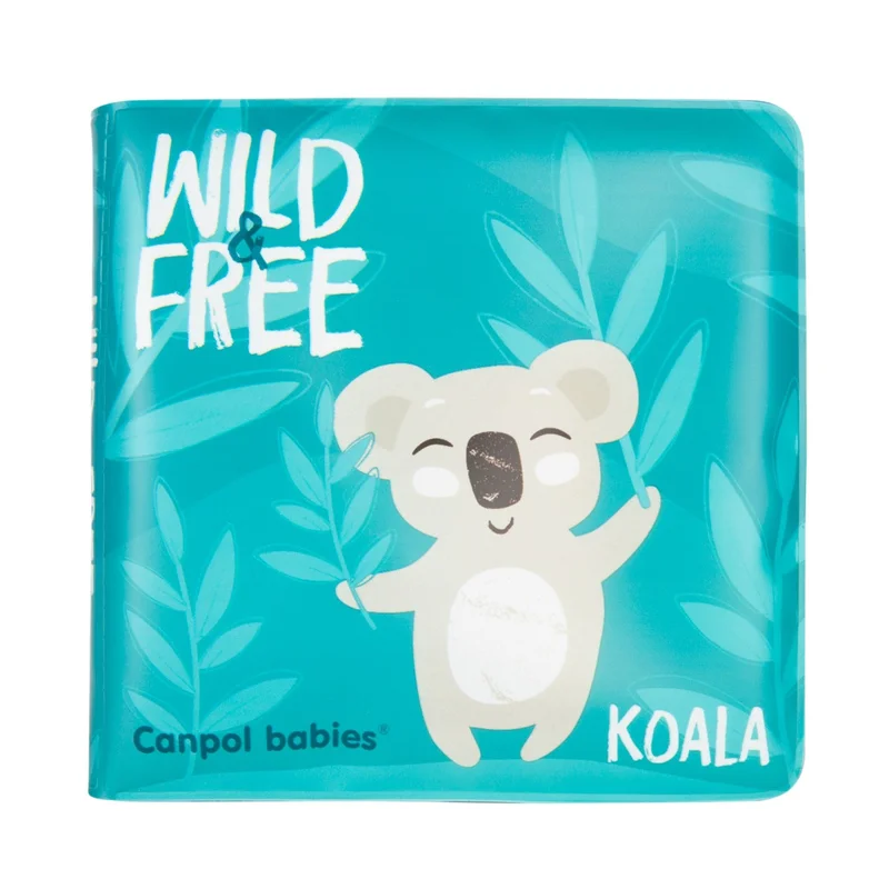 Canpol babies Miękka książeczka kąpielowa z piszczkiem WILD ANIMALS