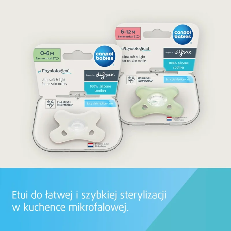 Canpol babies smoczek 100% silikonowy 0-6m symetryczny 1 szt.