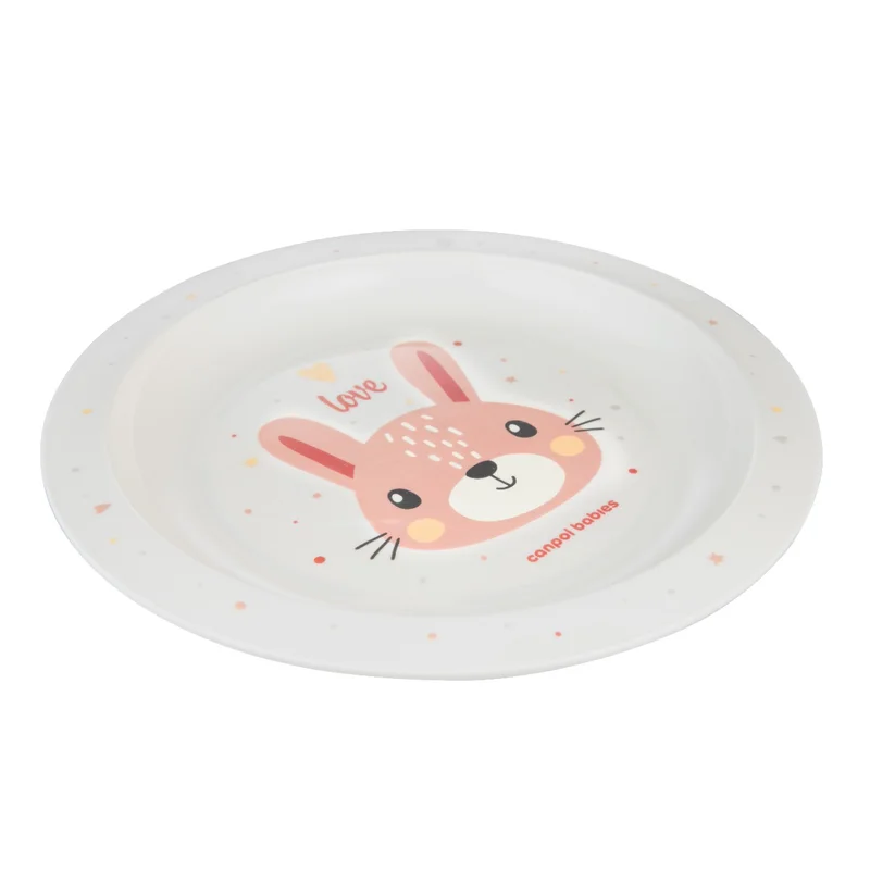 Canpol babies Talerz plastikowy dla dziecka CUTE ANIMALS