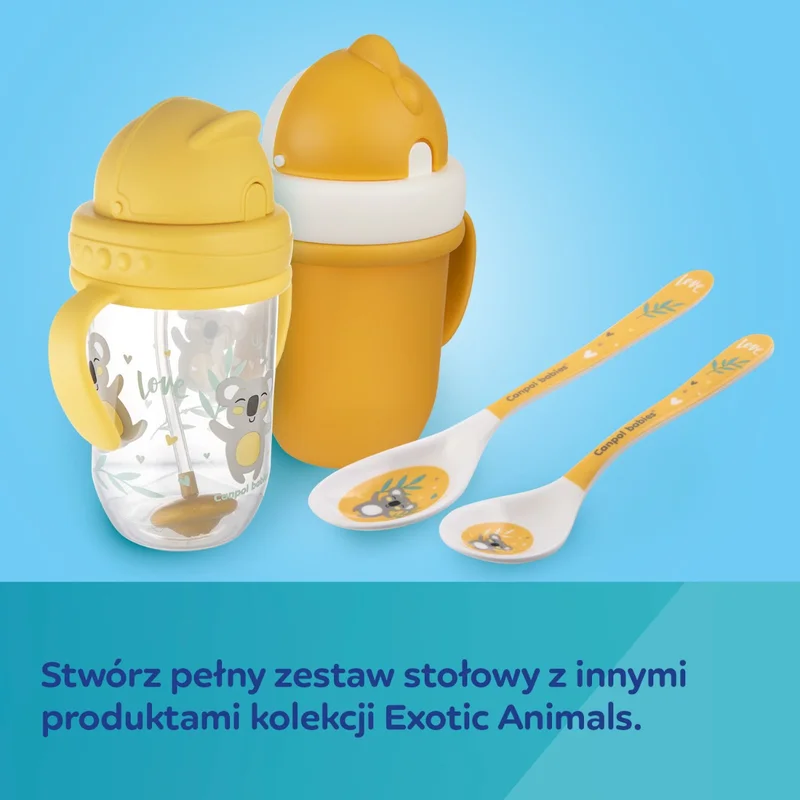 Canpol babies miska z przyssawką z melaminy 270ml EXOTIC ANIMALS
