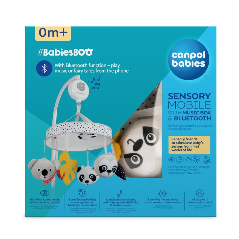 Canpol babies sensoryczna karuzela z pozytywką/Bluetooth BabiesBoo