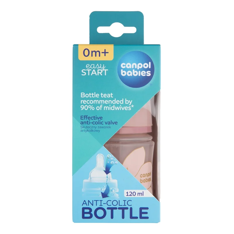 Canpol babies butelka antykolkowa EasyStart 120ml GOLD
