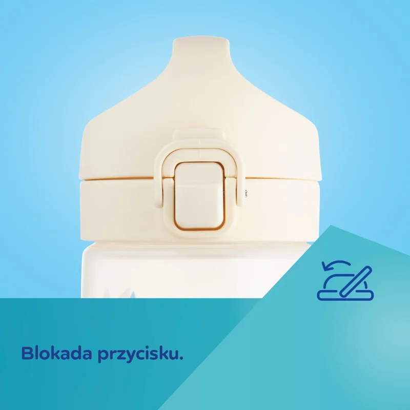 Canpol babies Bidon na wodę dla dzieci od 2,5 r.ż Junior 400 ml beżowy