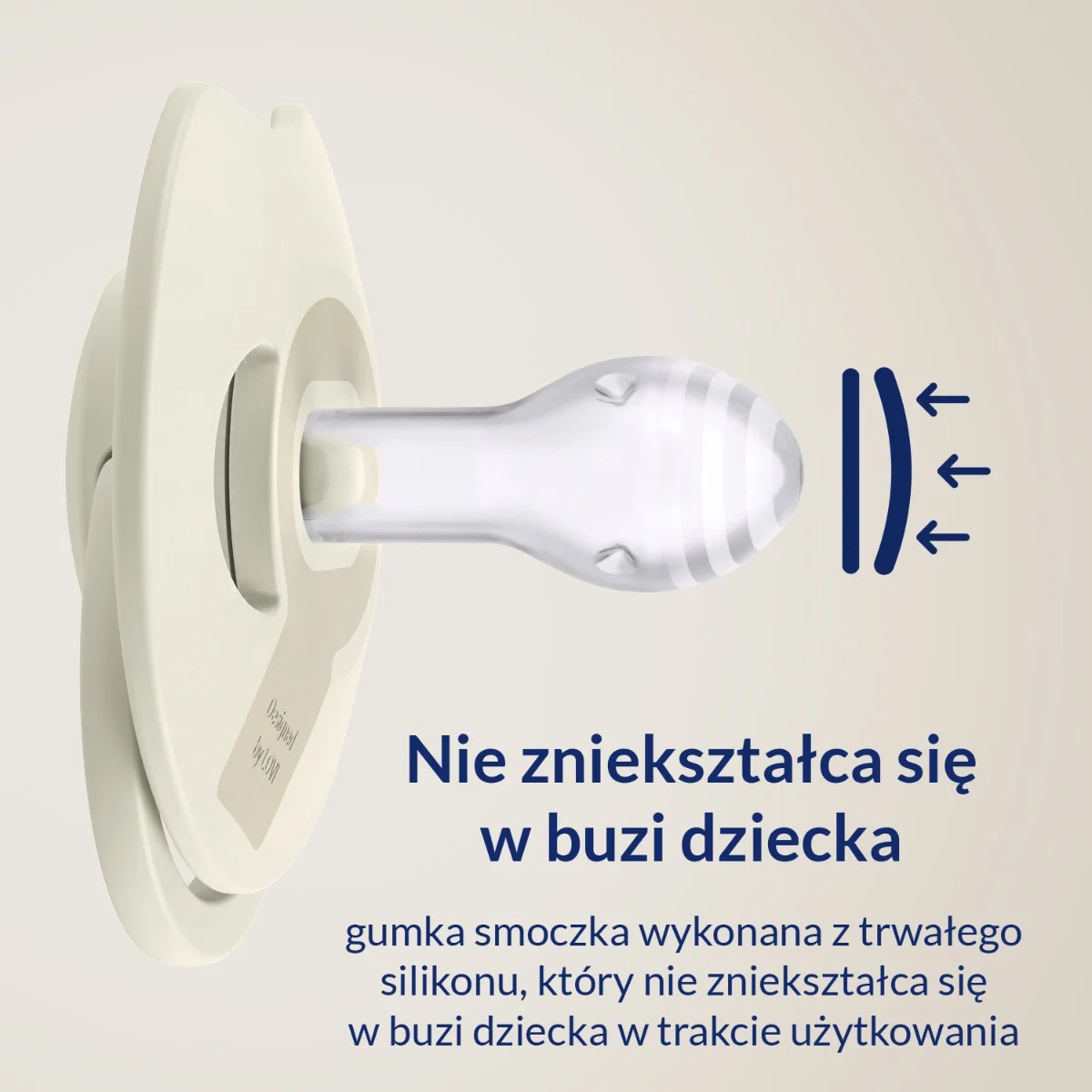 Smoczek silikonowy dynamiczny LOVI Prime 18m+ 2 szt Ivory Glow/Blush Glow​