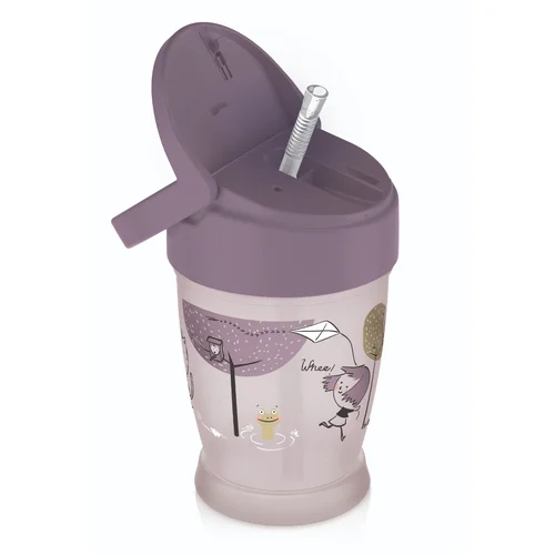 Kubek ze słomką LOVI Freestyle 250 ml Lovely Girl