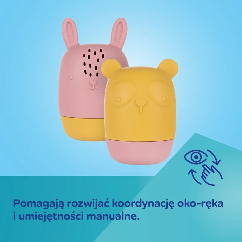 Canpol babies zestaw odkręcanych zabawek silikonowych do kąpieli