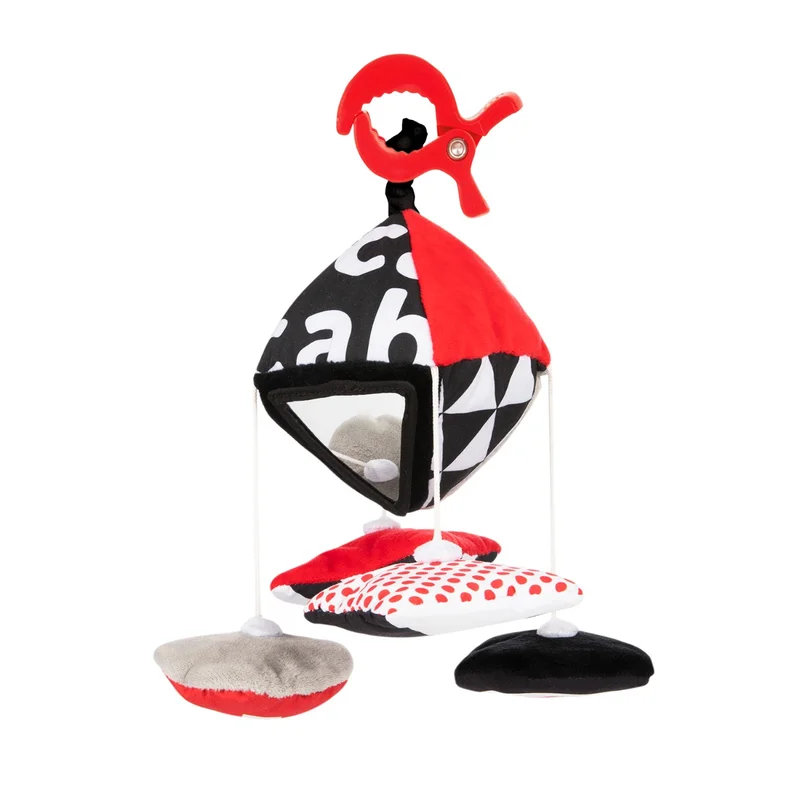 Canpol babies kontrastowa karuzelka podróżna do wózka/fotelika SENSORY TOYS