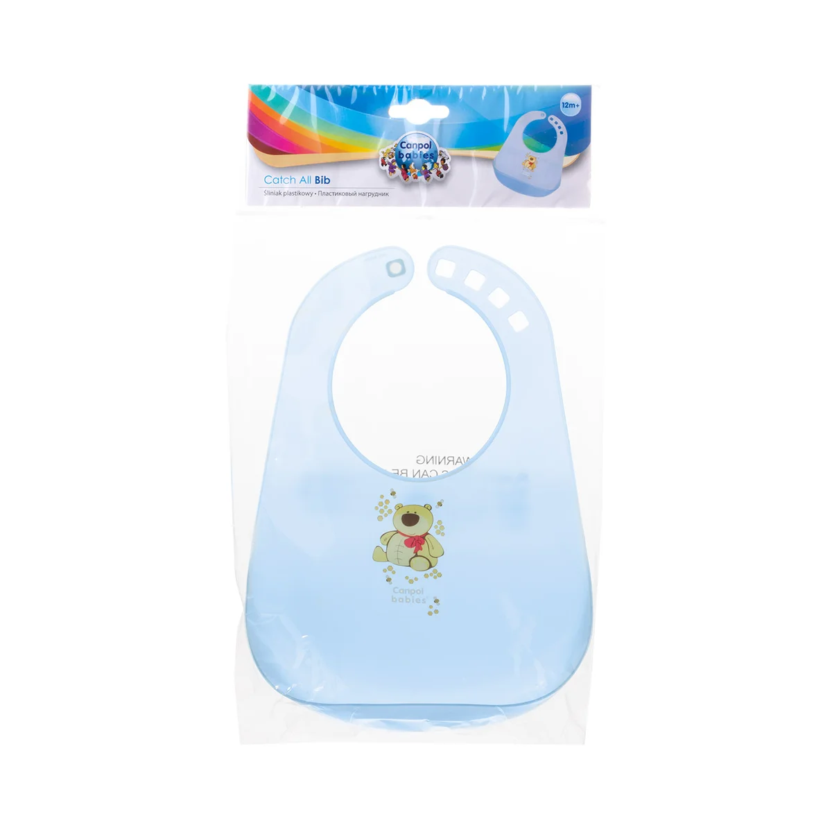 Śliniak plastikowy Canpol Babies z kieszonką