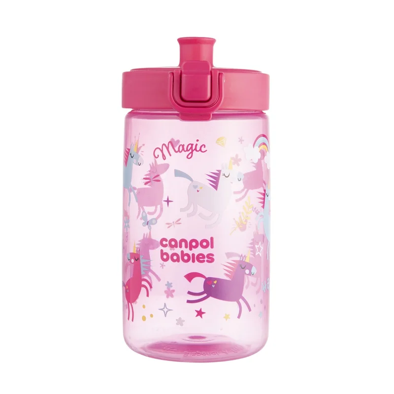 Canpol babies Bidon na wodę dla dzieci od 2,5 r.ż Junior 400 ml różowy