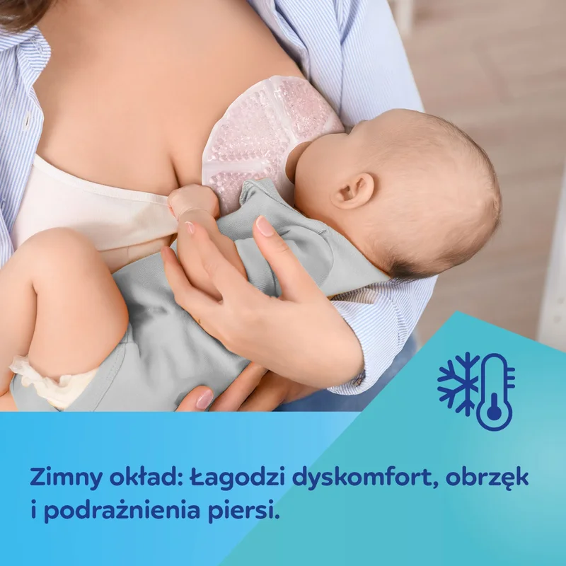 Canpol babies Kompresy żelowe na piersi do terapii ciepłem lub zimnem 2 szt. (WYRÓB MEDYCZNY)