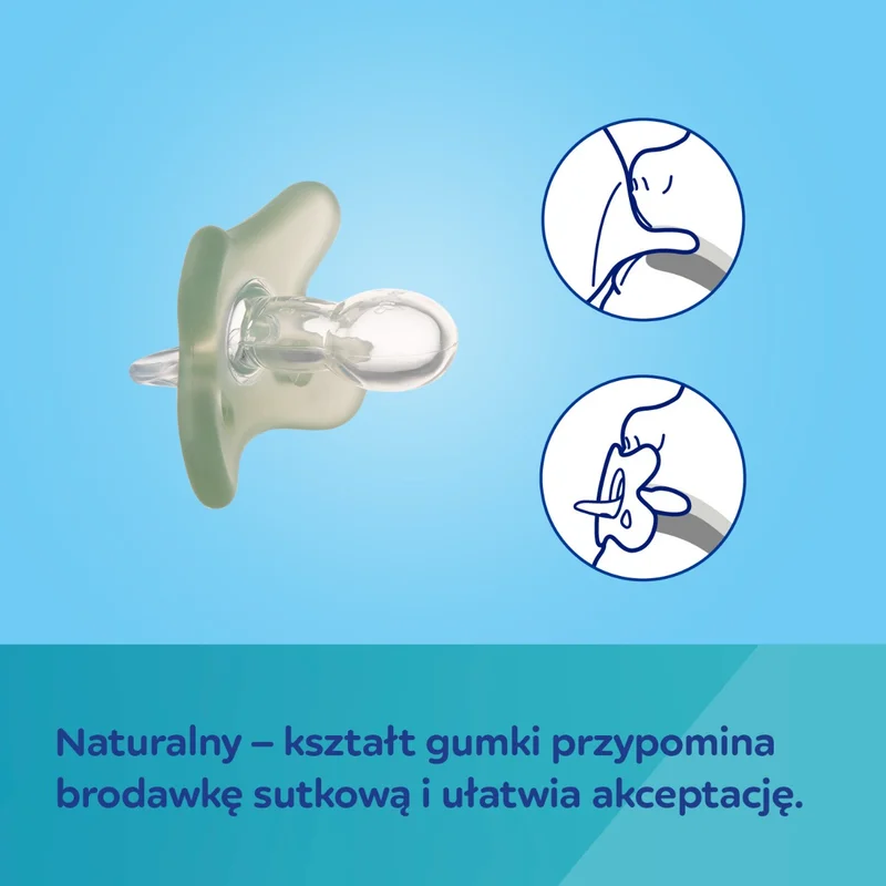 Canpol babies smoczek 100% silikonowy 0-6m symetryczny 1 szt.