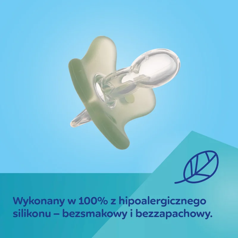 Canpol babies smoczek 100% silikonowy 0-6m symetryczny 1 szt.