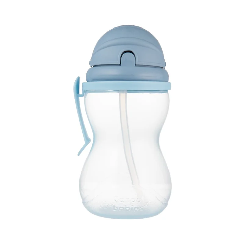 Canpol babies Bidon ze składaną rurką silikonową 370 ml niebieski