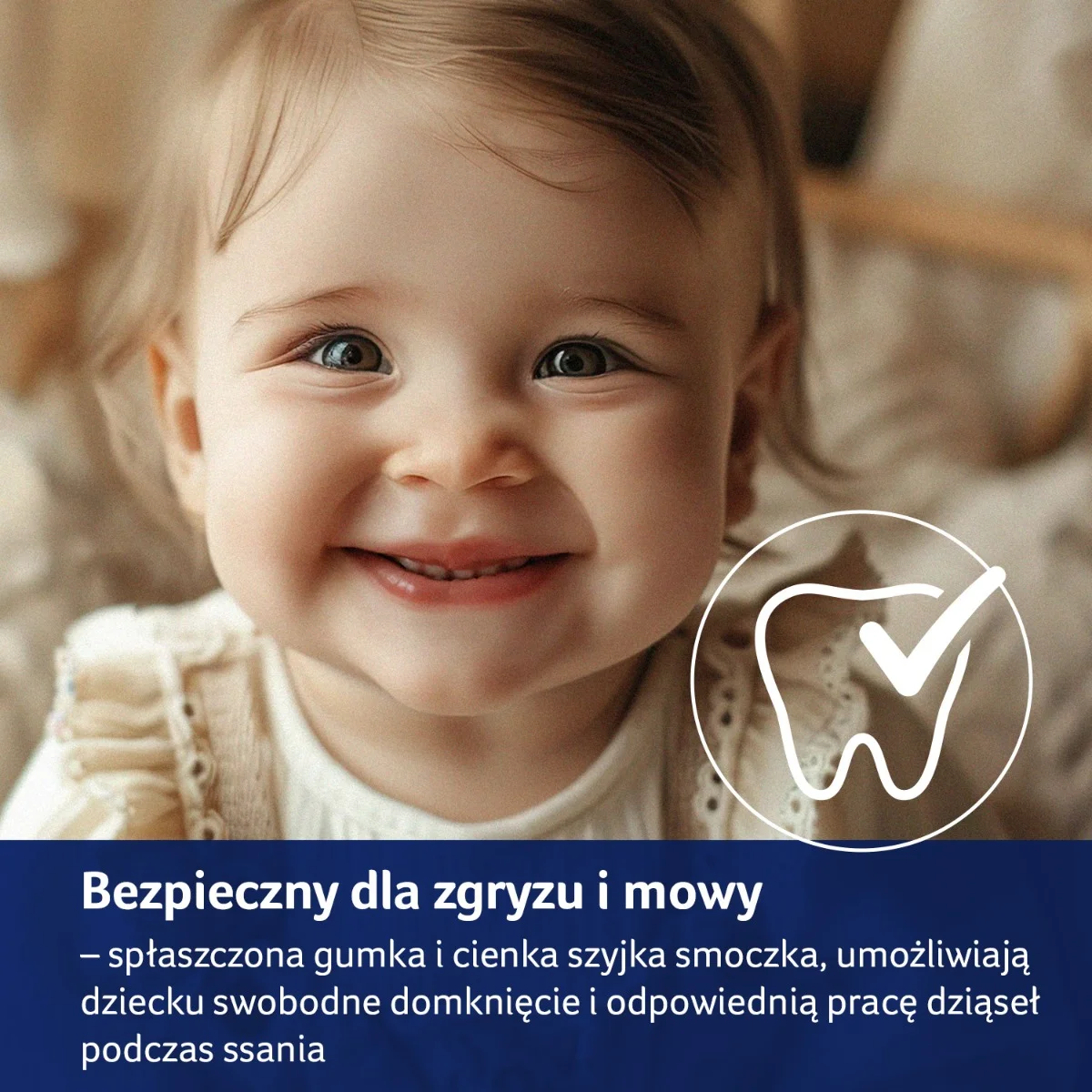 Smoczek silikonowy dynamiczny LOVI 18m+ 2 szt. Blossom Ivory