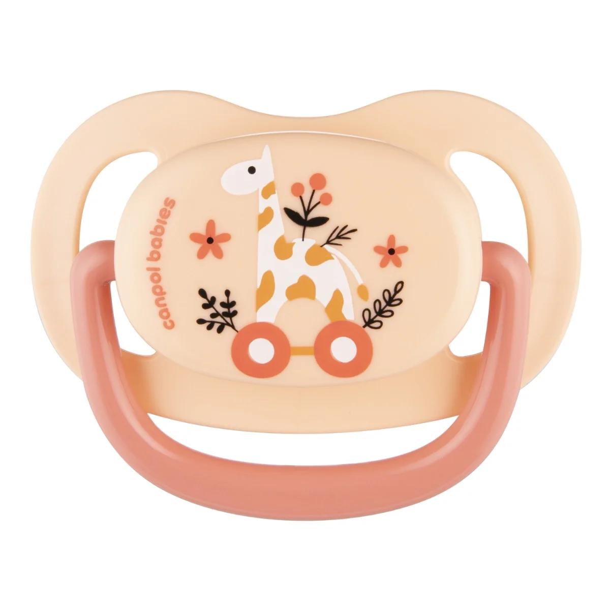 Canpol babies Smoczek uspokajający silikon 0-6m anatomiczny TOYS koral