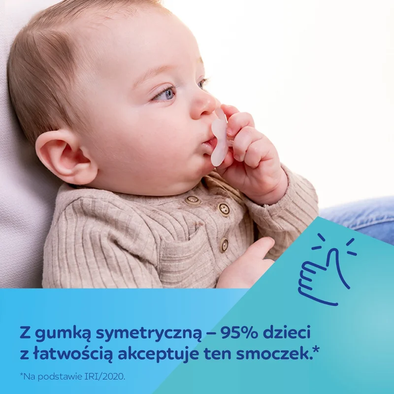 Canpol babies smoczek 100% silikonowy 0-6m symetryczny 1 szt.