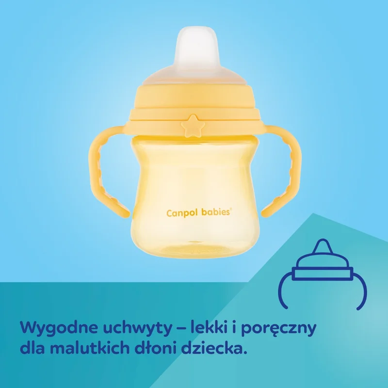 Canpol babies kubek z silikonowym ustnikiem FirstCup 150ml BONJOUR PARIS