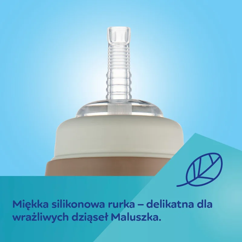 Canpol babies Bidon niekapek z rurką i odważnikiem 350 ml GOOSE